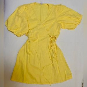 Old Navy Linen Wrap Dress